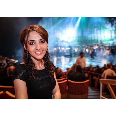 Nátalia Kelly beim Song Contest