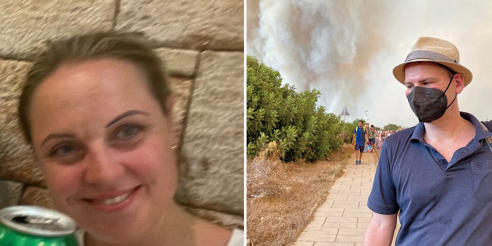 Österreicher flüchten vor Rhodos-Inferno: ''Wir mussten alles zurücklassen''