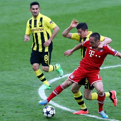  Bayern gegen Dortmund. Das Finale der Champions League in Wembley.