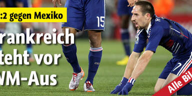 Frankreich steht vor dem WM-Aus