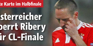 Österreicher sperrt Ribery für CL-Finale