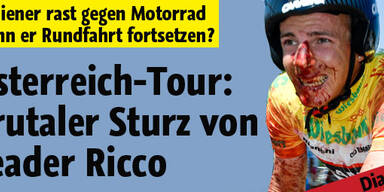Brutaler Sturz von Leader Ricco