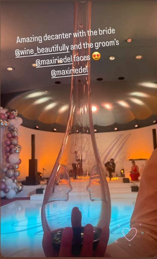 Riedel Dekanter bei der Hochzeit