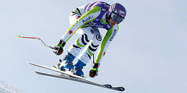 Riesch im 1. Training klar voran
