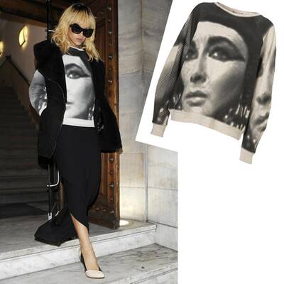 Olivia Palermo in einem Zara Kleid um 48 Euro 