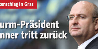 Sturm-Präsident Rinner tritt zurück
