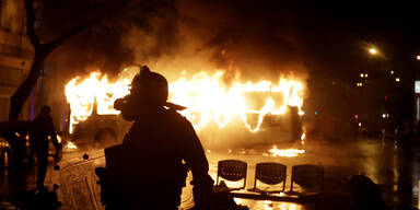 Rio de Janeiro Bus Feuer Lehrer