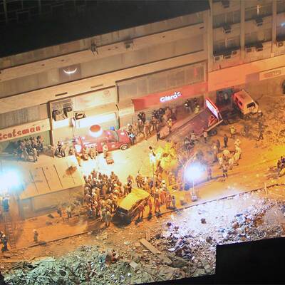 Häuser in Rio eingestürzt