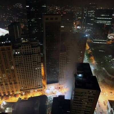 Häuser in Rio eingestürzt