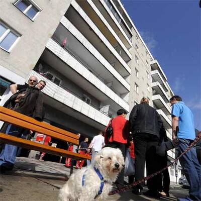 Evakuierung von 100 Wohnungen