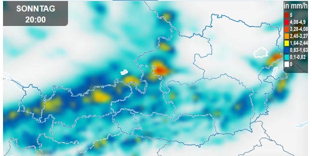 Unwetterwarnung in ganz Österreich