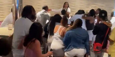 Video zeigt brutale Massenschl&auml;gerei auf Kreuzfahrtschiff