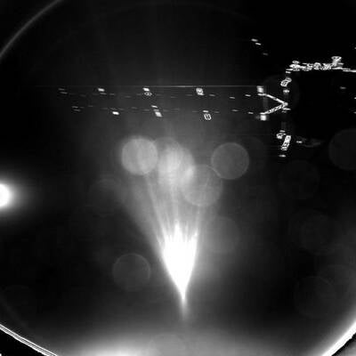  So schaut es auf 67P/Tschurjumow-Gerassimenko  genannt 