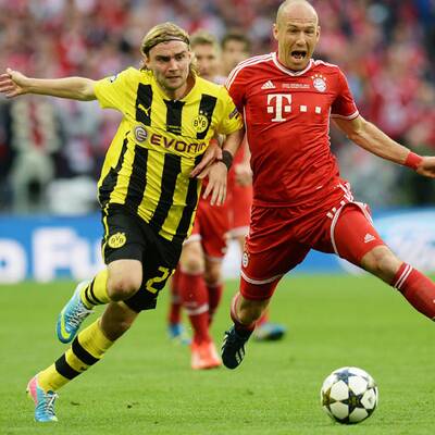  Bayern gegen Dortmund. Das Finale der Champions League in Wembley.