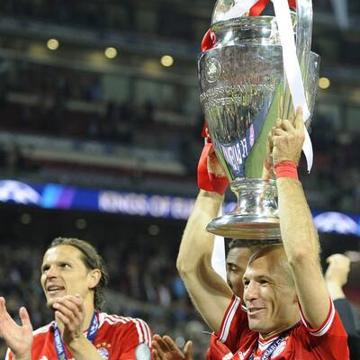  Bayern gegen Dortmund. Das Finale der Champions League in Wembley.