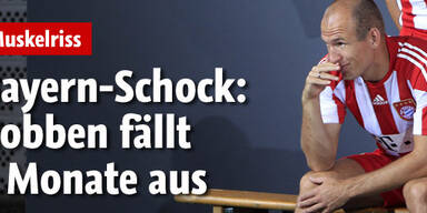 Robben fällt 2 Monate aus