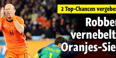 Robben vernebelt Oranjes-Sieg
