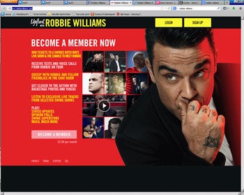 Robbie Williams Tour-App