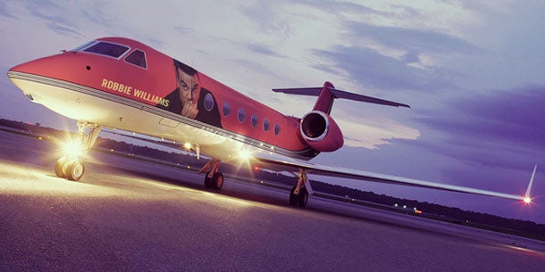 Robbie Williams Flugzeug