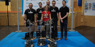 Grazer beim RoboCup 2016 am Stockerl