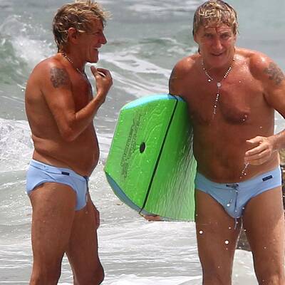 Rod Stewart: Fit im Urlaub