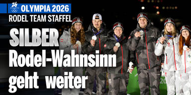 SILBER! Rodel-Wahnsinn geht in Team-Staffel weiter