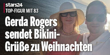 Wow! Gerda Rogers (83) sendet Bikini-Grüße zu Weihnachten