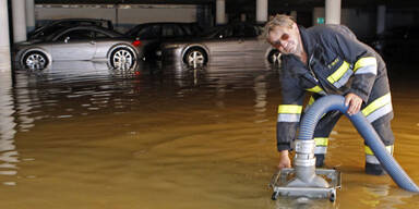 Halb Klagenfurt unter Wasser
