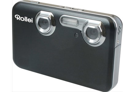 Kompakte 3D-Digicam mit 3D-Bilderrahmen