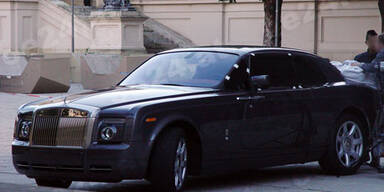 Noch geheimer Rolls Royce in freier Wildbahn