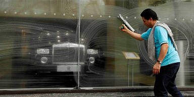 Rolls Royce Auslage Autoh&auml;ndler