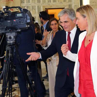 Treffen mit designierter EU-Außenbeauftragten Mogherini