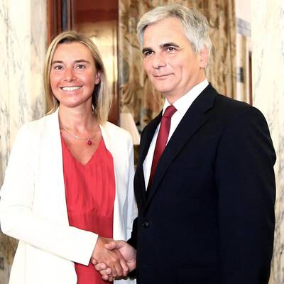 Treffen mit designierter EU-Außenbeauftragten Mogherini