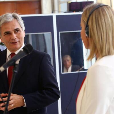 Treffen mit designierter EU-Außenbeauftragten Mogherini