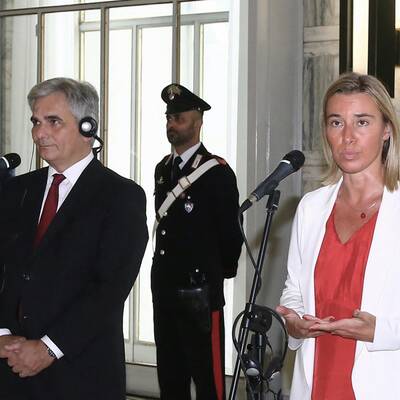 Treffen mit designierter EU-Außenbeauftragten Mogherini