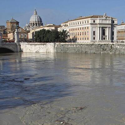  Hochwasser-Alarm in der Ewigen Stadt.