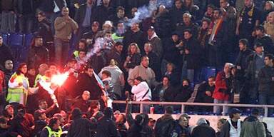 Krawalle beim Rom-Derby