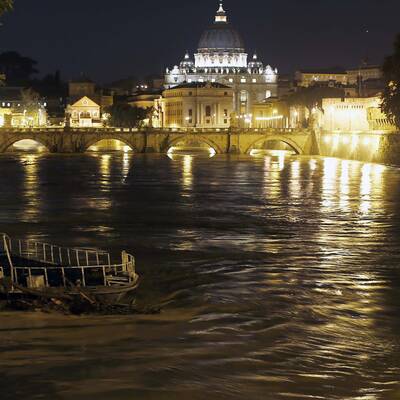  Hochwasser-Alarm in der Ewigen Stadt.