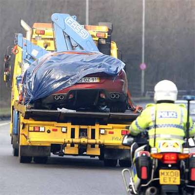 Ronaldo zerlegte seinen Ferrari