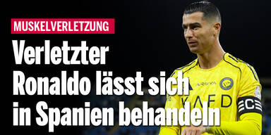 Verletzter Ronaldo lässt sich in Spanien behandeln