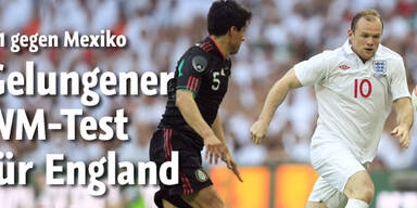 England gewann WM-Test gegen Mexiko 3:1