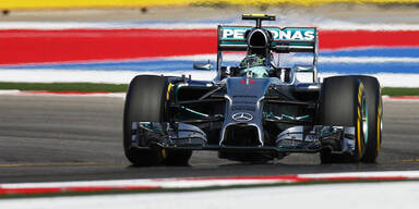 Rosberg rast auf Austin-Pole