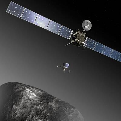  So schaut es auf 67P/Tschurjumow-Gerassimenko  genannt 