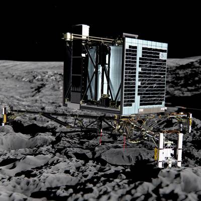  So schaut es auf 67P/Tschurjumow-Gerassimenko  genannt 