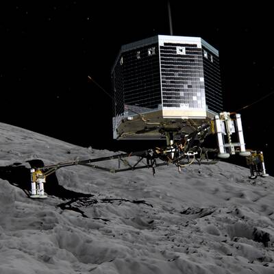  So schaut es auf 67P/Tschurjumow-Gerassimenko  genannt 