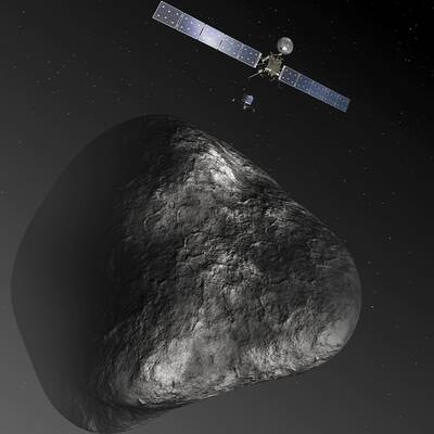 Erst im November wird ein Lander auf dem Komet 67P/Churyumov-Gerasimenko zum Einsatz kommen