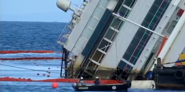 Costa Concordia wird geborgen