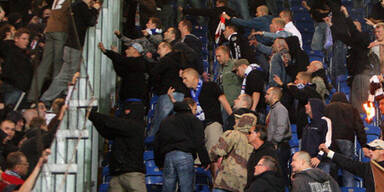 Ausschreitungen bei Rostock - St. Pauli