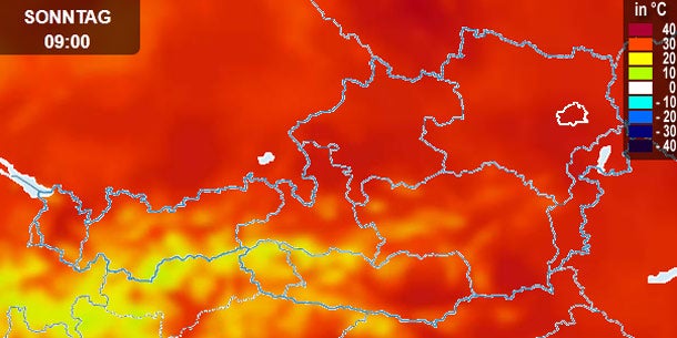 Das waren die heißesten Orte Österreichs