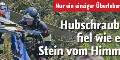 Hubschrauber fiel wie Stein vom Himmel